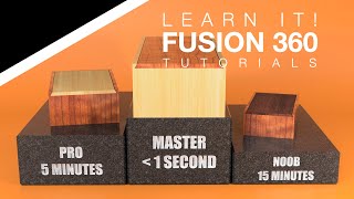 Autodesk Fusion 360 - Box & Sliding Dovetail Lid for Beginners, Pros, & Masters - Configurations