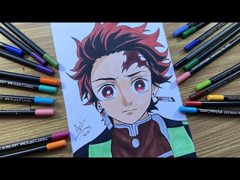 Tanjiro  Tutoriais de desenho anime, Desenho de anime, Desenhos de anime
