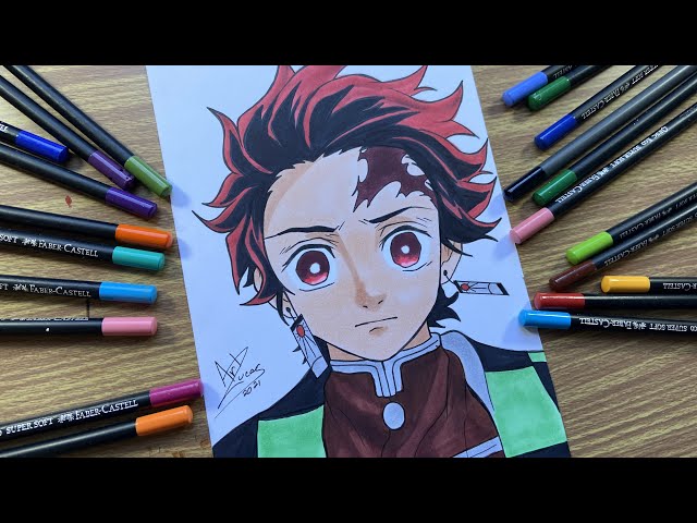 Meu desenho do Tanjiro  Desenho, Rascunho e Pintura Amino