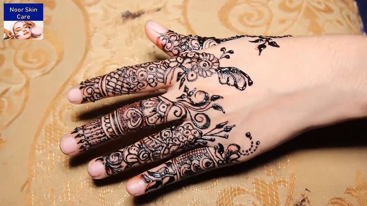 New Mehndi Design On Eid | Noor Skion Care | Beauty Tips - YouTube