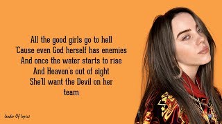 Billie Eilish - all the good girls go to hell (Lyrics) chords