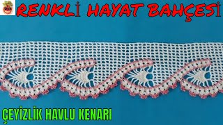 Dantel Havlu Kenarı Çarşaf Ve Yastık Uç Danteli - Anlatımlı Yapılışı - Örgü Dantel Oya El İşi
