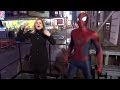 Spider-Man Fails to Catch ABC News Reporter Sara Haines From Falling