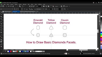 Corel draw Tutorial 6 : How to Draw Basic Diamond Facets?