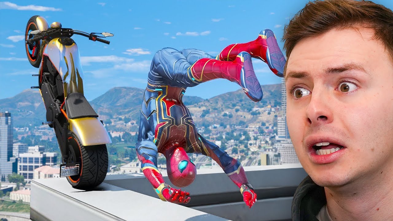 Co se stane, když SPIDERMAN řídí motorku?! 😳