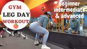 FULL GYM LEG DAY WORKOUT| Beginner, Intermediate & Advanced | Using Basic Gym Equipment