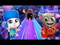 TALKING TOM GOLD RUN - NEW SPACE SIDE WORLD FIREMAN TOM VS GENIE ANGELA