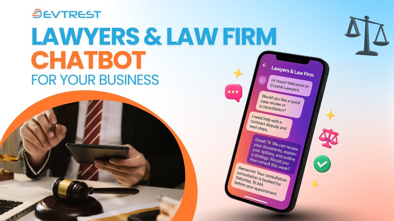 Lawyers & Law Firms Chatbot | AI Chatbot for Legal Services, Client Intake & Consultation Booking