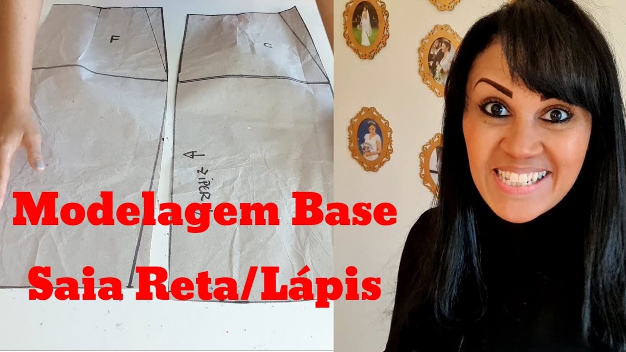 ✅️ DIY Modelagem Base de Saia Reta/Lápis_Tutorial de Costura passo a passo para iniciantes
