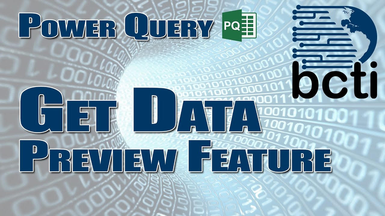 Power Query - Get Data (PREVIEW Feature) - YouTube