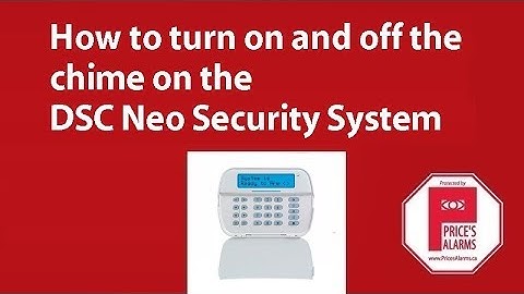How to enable disable the chime on DSC Neo