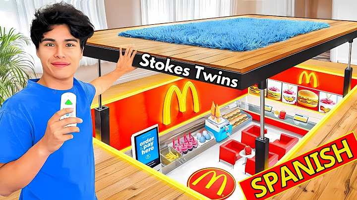 I Built a SECRET McDonald’s In My Room || Stokes Twins Spanish