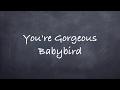 Youre gorgeousbabybird lyrics