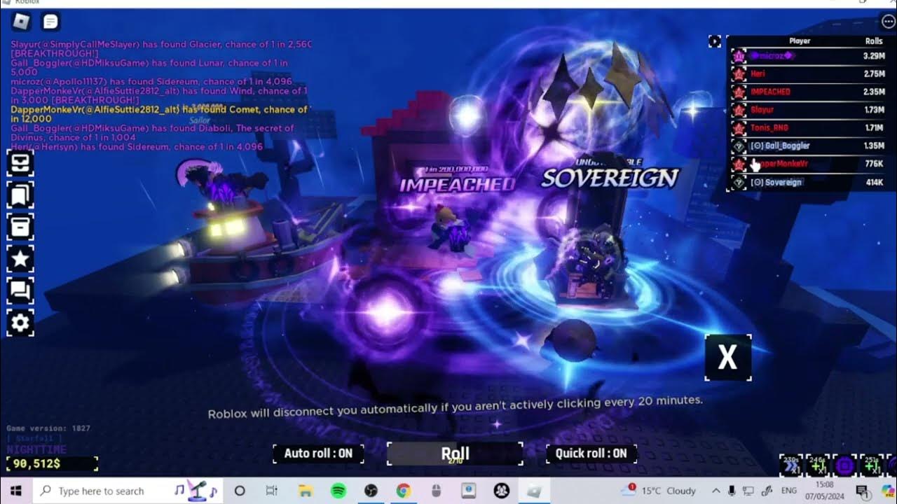 i-met-sovereign-in-sols-rng-youtube