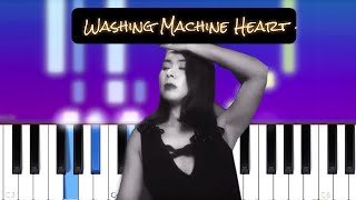 Video thumbnail of "Mitski - Washing Machine Heart  (Piano tutorial)"