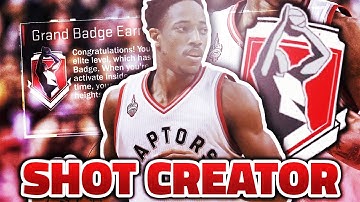 How to get Shot Creator Grand Badge! *UPDATED* (Fastest Way) (After Patch 12) (NBA 2K17)