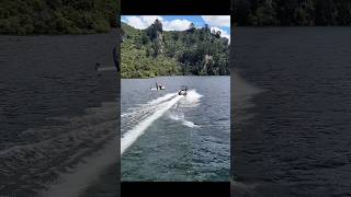 Throwback to New Zealand last year. Ryan Purvis with the huge wake roll #hydrofoil #dji #airchair