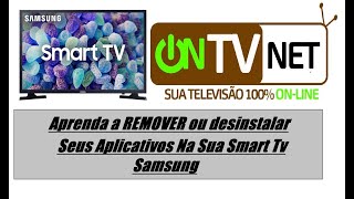 Como remover aplicativos na SMART TV SAMGUMG modelo novo Serie 8