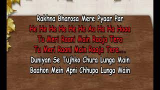 Main Teri Rani Tu Raja Mera -- karaoke track  for Female