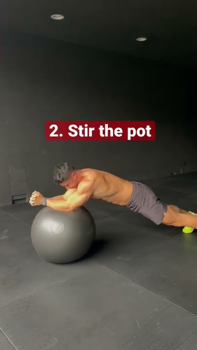 3 ab exercises for a stronger core 💪 Exercise ball edition