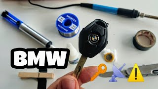 REPARAR LLAVE MANDO COCHE BMW🔑 CAMBIAR BATERÍA Y PROGRAMAR E46 Key Battery Replacement and program