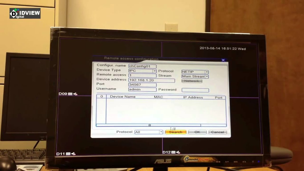 Add IP Cameras in Network to 960H Hybrid DVR--IDView - YouTube