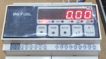 Hướng dẫn kết nối  và hiệu chuẩn đầu cân DINI ARGEO-  DGT4AN
