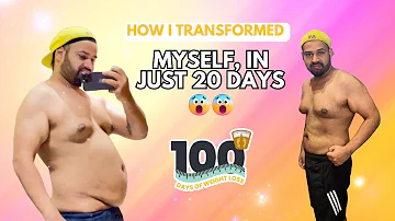 How I Transformed Myself in Just 20 Days | Revealing My Weight Loss Secrets