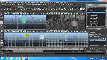 Learn Maya 2015: The basics - 16 -- Position the planets over the projector