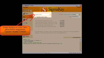 Unlock Alcatel Idol 6030x Sigma Box ó Sigma Key