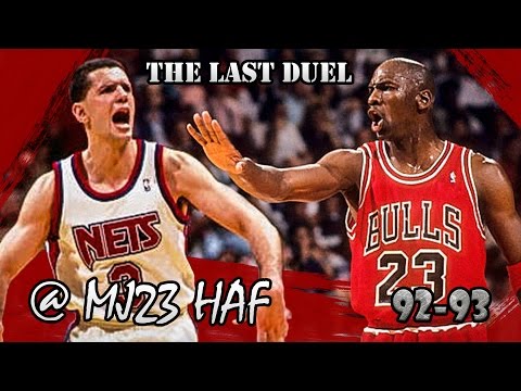 Dražen Petrović Last Duel with Michael Jordan (1993.03.02) - 40pts Total, Insane Pump Fake!