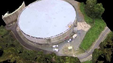 2 Point - Virtual Flyover of Water Tower 3d model (point cloud)