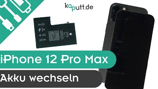 DEJI Ersatzakku für iPhone 12 Pro Max erhöhte Kapazität 4410mAh Video