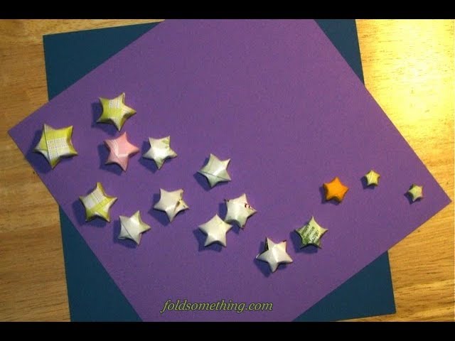 Lucky Paper Stars · An Origami Shape · Papercraft on Cut Out + Keep ·  Creation by