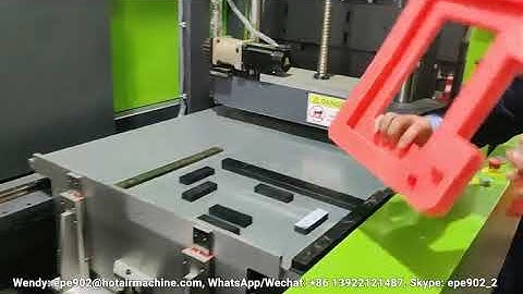 EPE Polyethylene foam insert welding by hot air welding machine
