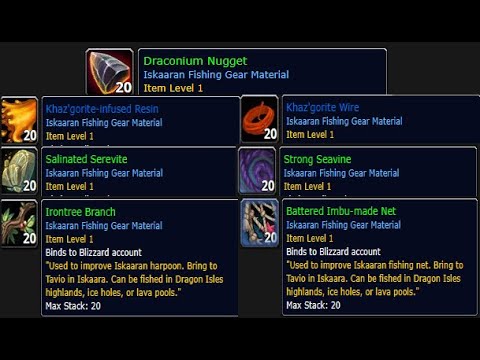 How to fully upgrade your Iskaaran Fishing Gear! 