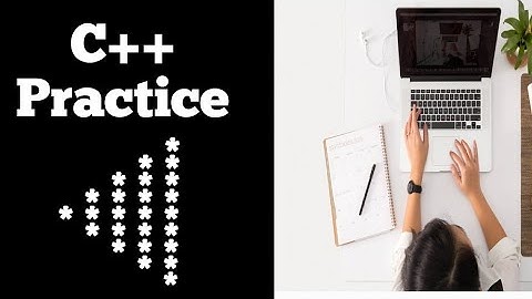 #33 C++ Programming Questions Practice : Star Pattern 9