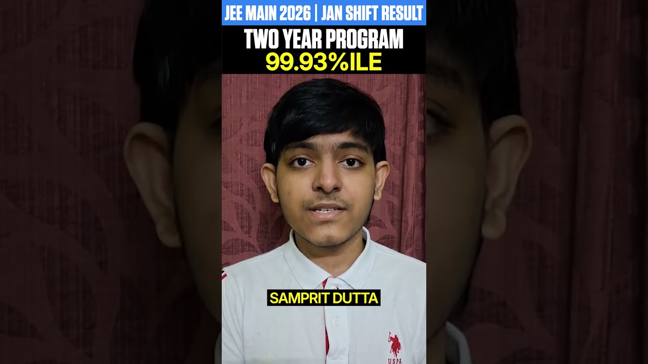 JEE Mains 2026 Result | 99.93%ile JEE Preparation Strategy #shorts #jeemain2026result