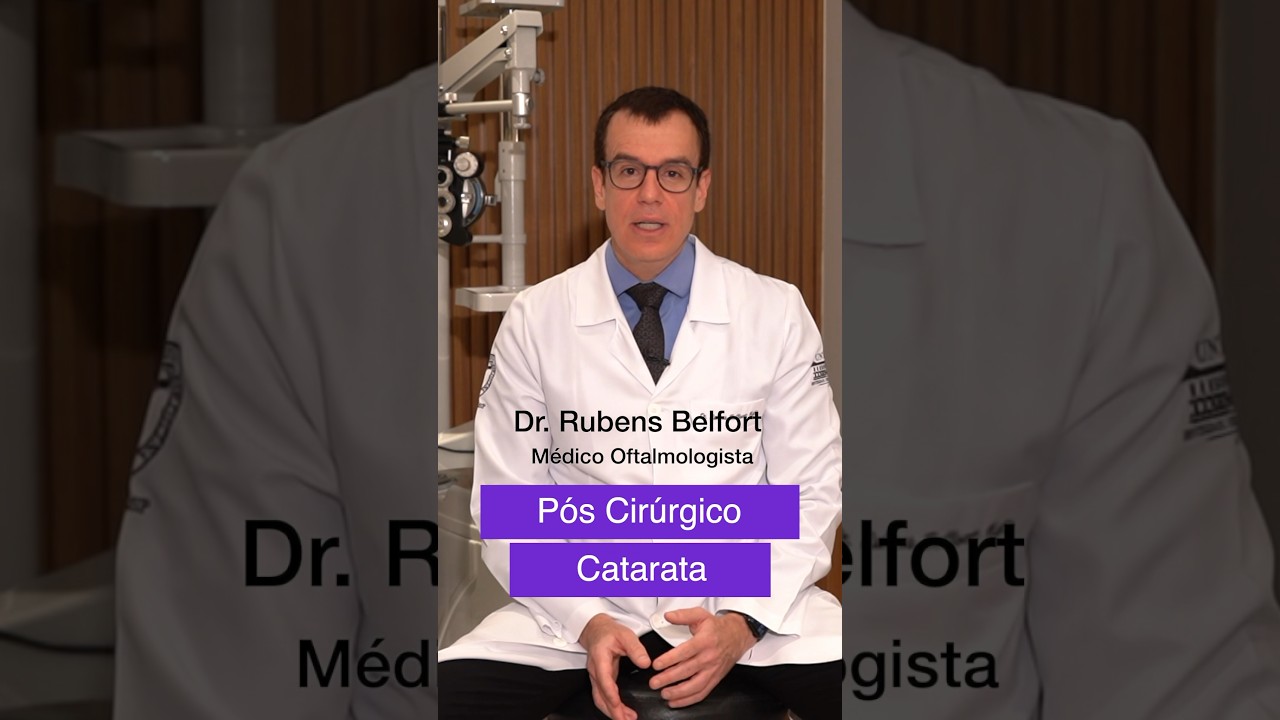 Pós operatório de cirurgia de catarata em 50 segundos: Dr Rubens Belfort