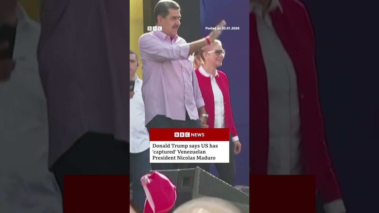 Donald Trump says Nicolas Maduro has been 'captured'. #Venezuela #BBCNews