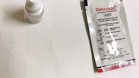 Hiv - retroquick hiv rapid test card