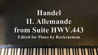 Handel Allemande from Suite HWV.443