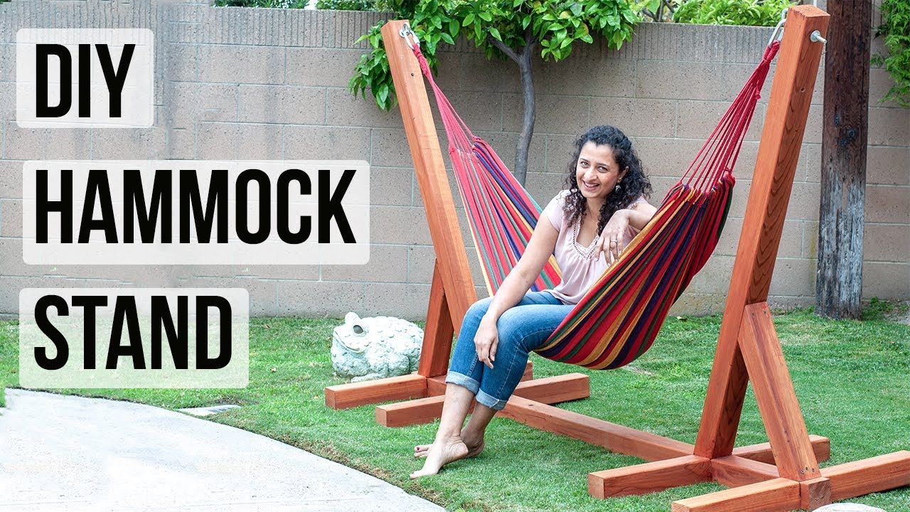 DIY hammock stand - How to build in a weekend - Anika's DIY Life - YouTube