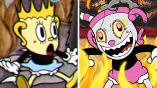 Cuphead DLC - Alternative Final Boss Ms Chalice vs Devil  + All Endings