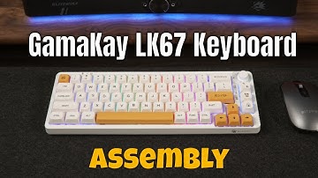 GamaKay LK67 Keyboard Assembly (Gateron Linear Silver Switches&Honey Milk Keycap)- Banggood New Tech