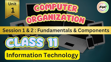 Class 11 IT Code 802 | Chapter 1: Computer Organization | Session 1 & 2 | Information Technology FOC