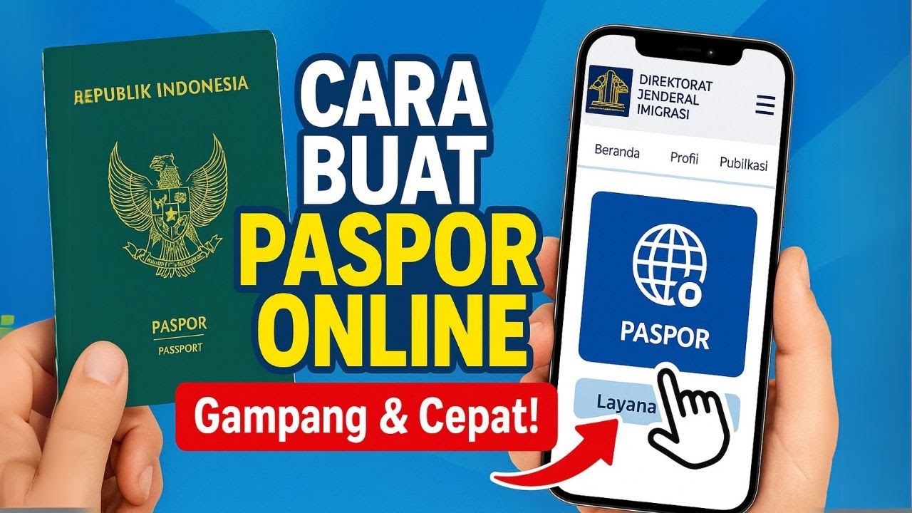 CARA DAFTAR PASPOR ONLINE LEWAT APLIKASI M-PASPOR TERBARU 2025 MUDAH CEPAT TANPA CALO ANTI RIBET