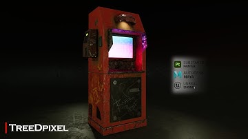 Sci-Fi Arcade Machine: Maya, Substance, UE5, (Full Workflow Tutorial!)" BASIC TUTORIAL