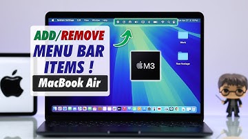 MacBook Air M3: How To Add/Remove Menu Bar items On Mac! [Hide/Unhide]