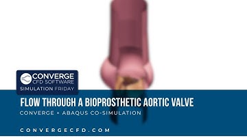CONVERGE + Abaqus Co-Simulation of a Bioprosthetic Aortic Valve